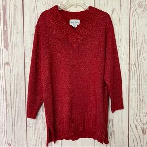 Diane Von Furstenberg Women’s M Medium Metallic Tunic Sweater Color Authority